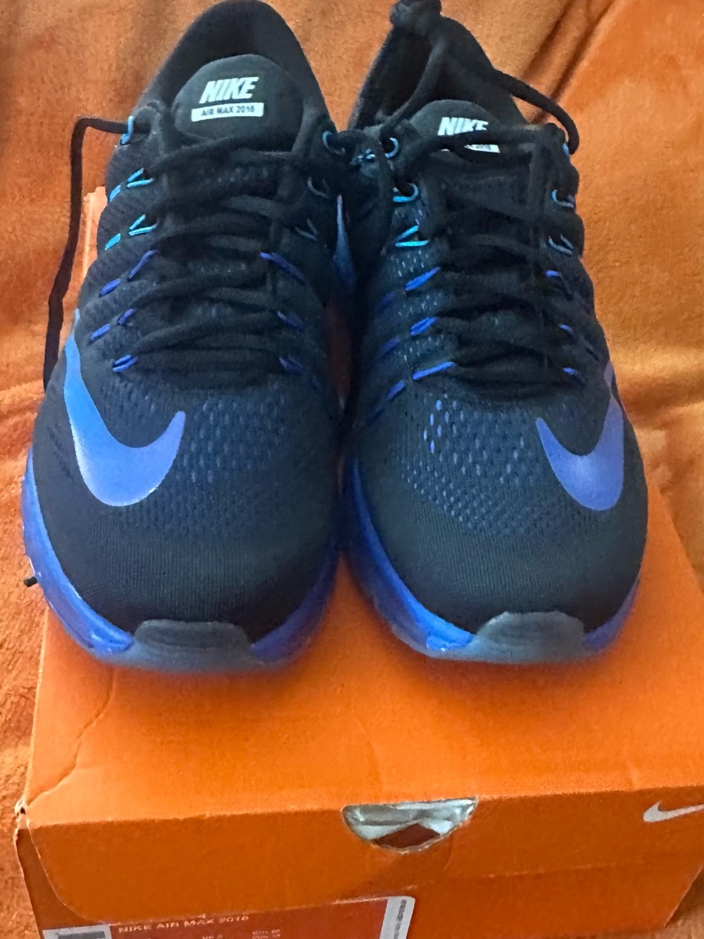 Nike Men’s Air Max 2016 Sneakers - Black & Blue
